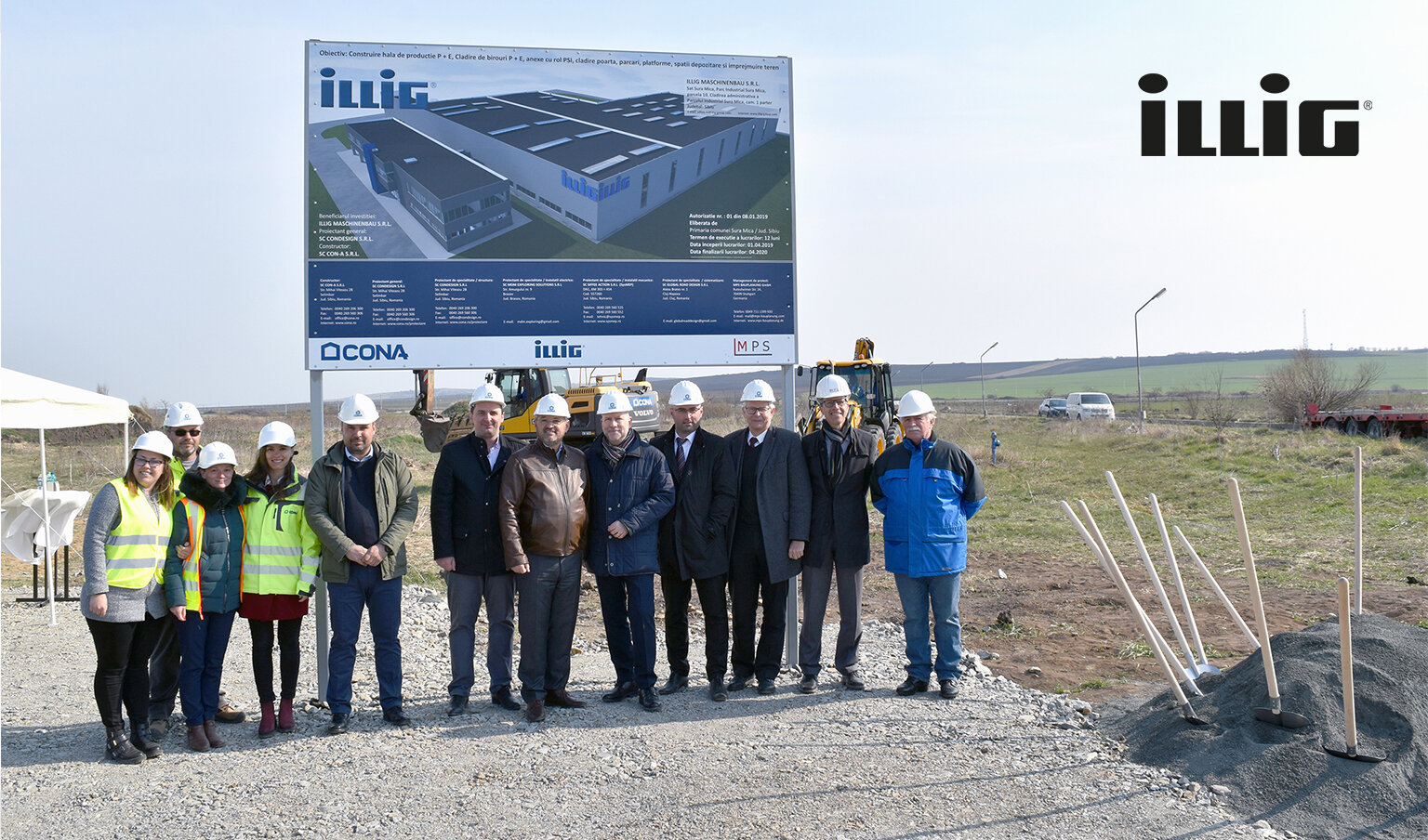 ILLIG groundbreaking Romania April 2019 | © ILLIG Maschinenbau GmbH & Co. KG