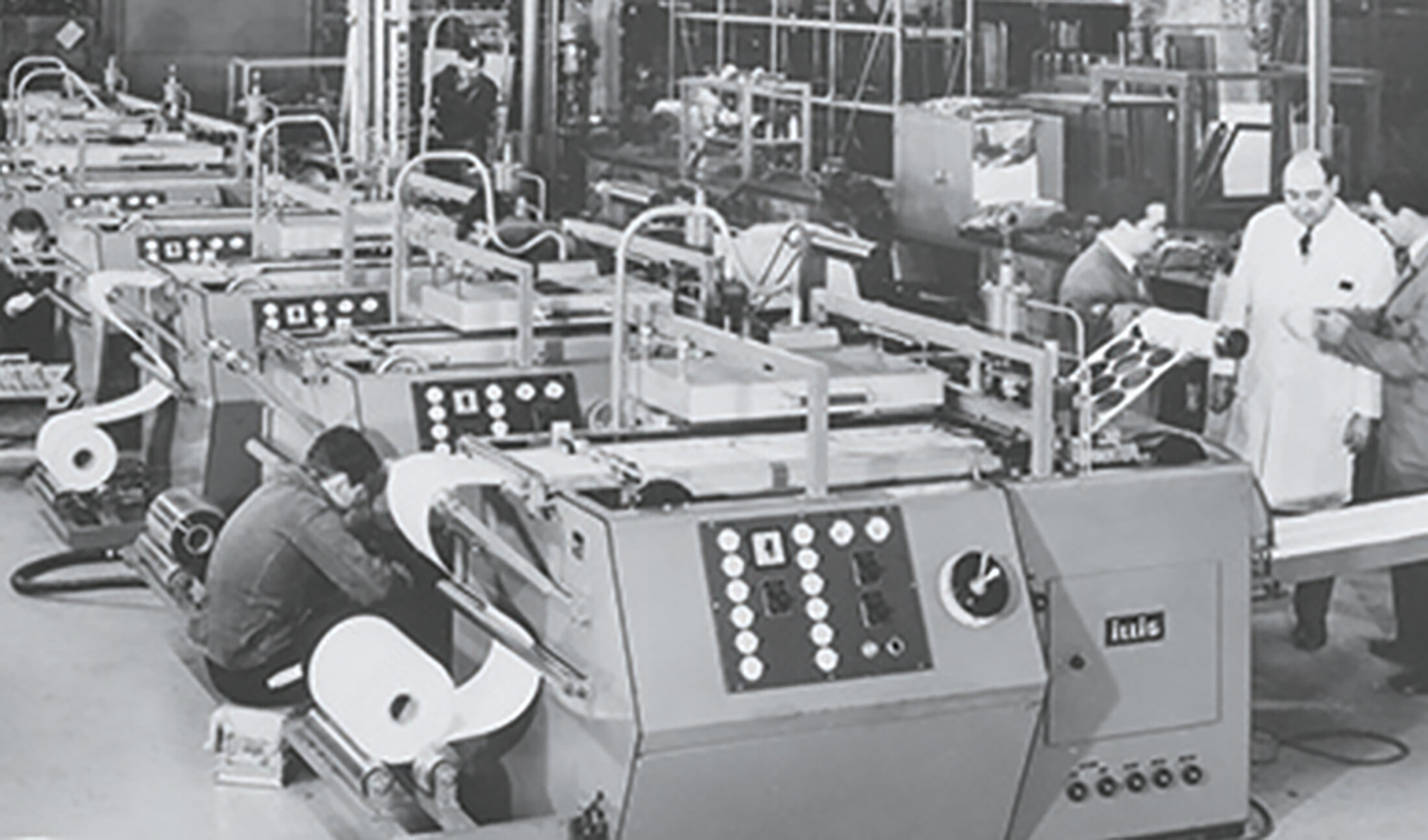 Historischer Blick in die ILLIG Produktion der Sechziger Jahre | © ILLIG Maschinenbau GmbH & Co. KG